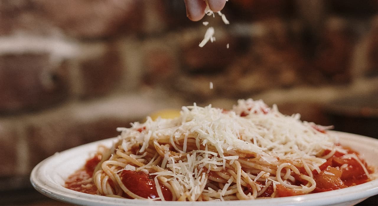 Fettuccini with salmon